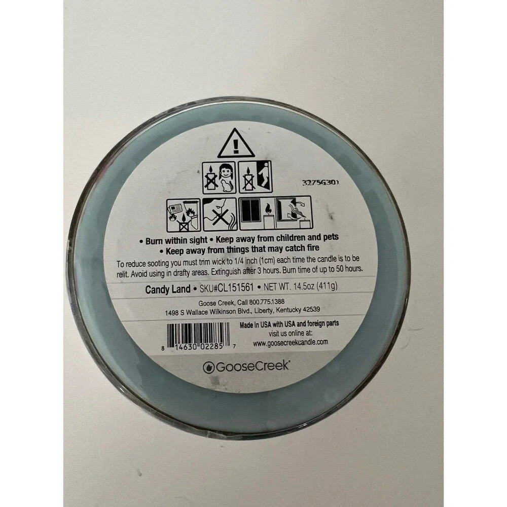 Goose Creek Candle CANDY LAND 14.5 Oz Triple Wick Candle